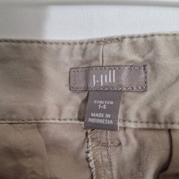 J. Jill Classic Preppy Khaki Pants Walking Casual Office Normcore Outside 14 - Picture 2 of 10